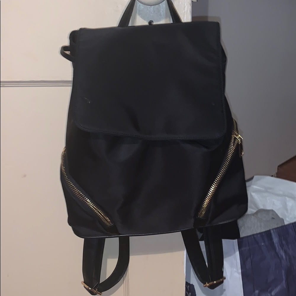 Black fancy small backpack